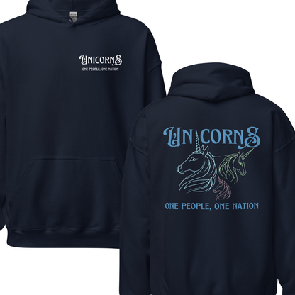 Unicorns Hoodie Back Print