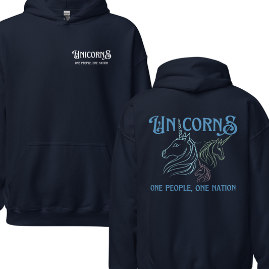 Unicorns Hoodie Back Print