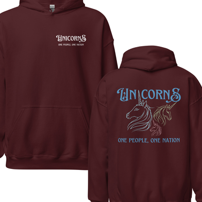 Unicorns Hoodie Back Print